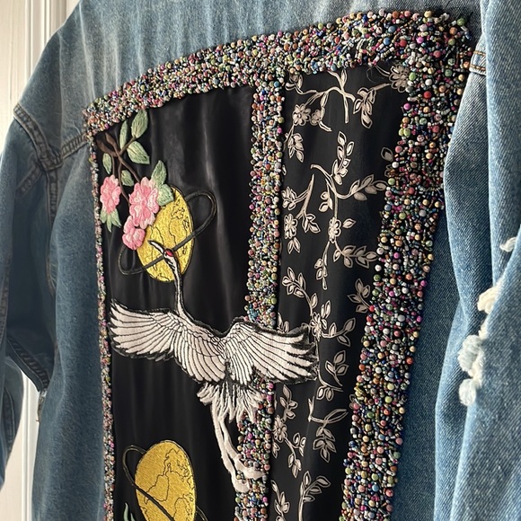 Sundays One of a kind Jean distressed Jacket - Picture 10 of 11